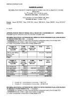 Délibérations du 1er décembre